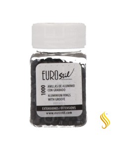 Eurostil Anillas Negro 1000U (02867)